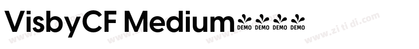 VisbyCF Medium字体转换